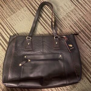 Emma Fox Black Laptop Tote